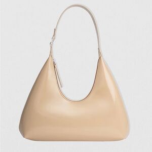 NEW By Far AMBER KRAFT SEMI PATENT LEATHER